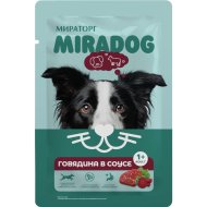 Консерва для собак Мираторг Miradog, для взрослых собак всех пород, говядина, 75 г