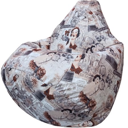 Бескаркасное кресло «Flagman» Груша Макси, Г2.5-123, Retro