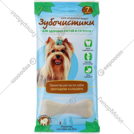 Лакомство для собак «Деревенские лакомства» зубочистки для мелких пород 7 шт, 60 г
