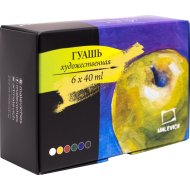 Гуашь «Малевичъ» 620041, 6 цветов
