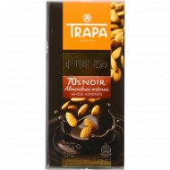 Шоколад «Trapa» Intenso, горький с цельным миндалем, 175 г