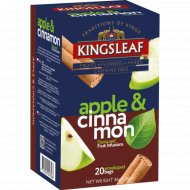 Чай пакетированный «Kings leaf» с ароматом яблока и корицы, 20х1.8 г