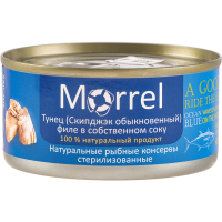 

Консерва тунец"MORREL"(филе,с/с)ж/б,185г