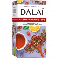 Чай пакетированный «Dalai» черный, Cranber Rooib, 25х1.5 г