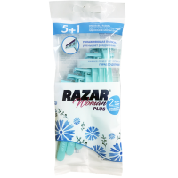 

Бритва однораз"RAZAR 2PLUS"(Woman,6шт)