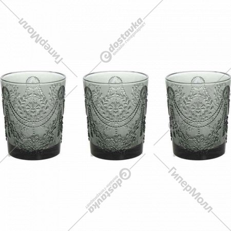Набор стаканов «Tognana» Glass/Savoia, N3585N20056, серый, 320 мл, 3 шт