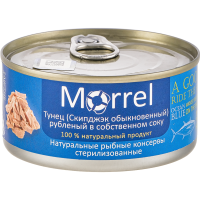

Конс.рыбн.тунец руб."MORREL"в c/сок.185г