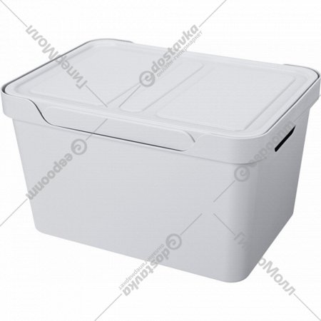 Ящик с крышкой «Econova» Luxe, 433205830, светло-серый, 18 л