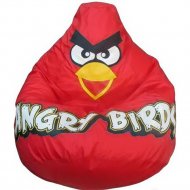 Бескаркасное кресло «Flagman» Груша Angry Birds, Г2.1-044, красный