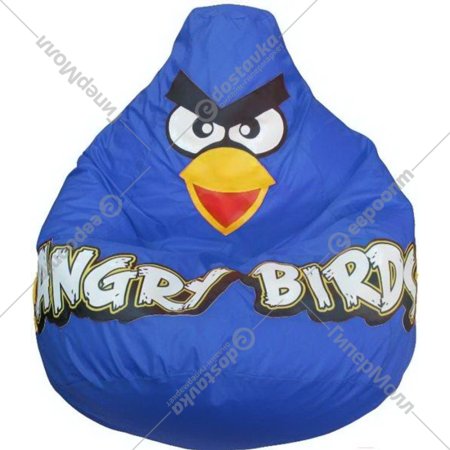 Бескаркасное кресло «Flagman» Груша Angry Birds, Г2.1-046, синий