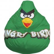 Бескаркасное кресло «Flagman» Груша Angry Birds, Г2.1-047, зеленый