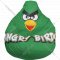 Бескаркасное кресло «Flagman» Груша Angry Birds, Г2.1-047, зеленый