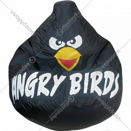 Бескаркасное кресло «Flagman» Груша Angry Birds, Г2.1-048, черный