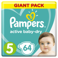 

Подгузники "PAMPERS"AB 5(junior,64ШТ)