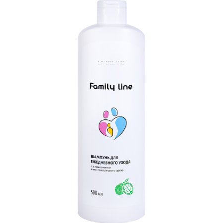 Шампунь для волос Liv Delano Family Line, для ежедневного ухода, с Д-пантенолом и маслом грецкого ореха, 500 мл
