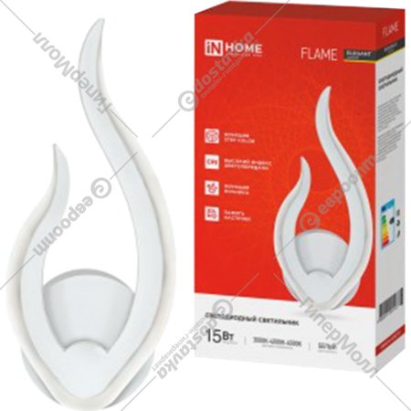 Светильник «Inhome» Elegant Flame 15Вт 230В 3000-6500K 1200Лм, белый