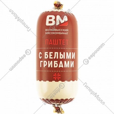 Паштет «Волковысский мясокомбинат» с белыми грибами, 200 г