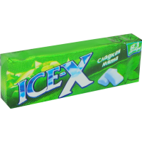 

Жев.резинка "ICE-X" (слад.мята,30*10шт)