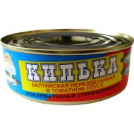 Консервы рыбные Браславрыба килька балтийская, неразделанная, в томатном соусе, 220 г
