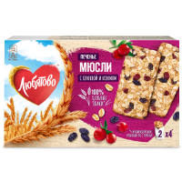 

Печенье злак. "МЮСЛИ"(клюква/изюм)120г