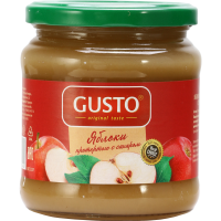 

Яблоки протерт."GUSTO" (с сахаром) 480г