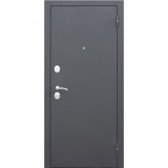 Дверь входная «Гарда» Царское зеркало Муар, Черный муар/Венге, R, 205х86 см