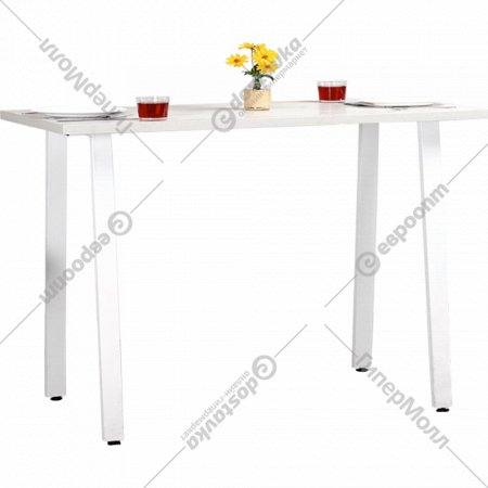 Обеденный стол «Millwood» Леон 18 мм, ЛДСП дуб белый крафт/белый, 100х70х73 см