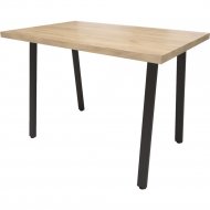 Обеденный стол «Millwood» Леон 18 мм, ЛДСП дуб золотой крафт/черный, 100х70х73 см