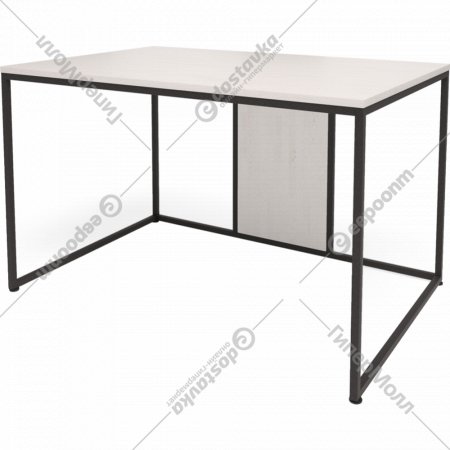 Письменный стол «Millwood» Лофт Барселона ДТ-1, ЛДСП дуб белый крафт/черный, 120х80х74 см