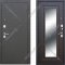 Дверь входная «Гарда» Царское зеркало Муар, Черный муар/Венге, R, 205х96 см