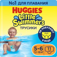 Трусики-подгузники «Huggies» Little Swimmers, размер 5-6, 12-18 кг, 11 шт