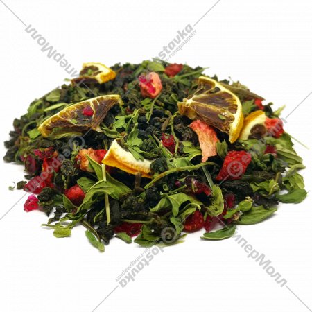 Чай листовой «Первая чайная» зеленый, Клубничный мохито, 500 г