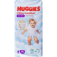Подгузники-трусики детские Huggies Ультра Комфорт, для мальчиков, р.4, 46 шт
