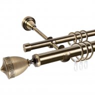 Карниз «АС Форос» Grace, D25Г/16Г, Антик, Версус, составной, 2.8 м