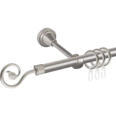 Карниз АС Форос Prime D16Г, сатин, завиток одинарный, 1.6 м