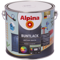 

Эмаль "ALPINA" (Buntlack,база 1)9.5л