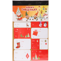 

Новогодние наклейки (14,5*24см,крас/бел)