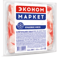 

Крабовое мясо "ЭКОНОМ" (имитация)РБ 200г