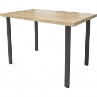 Обеденный стол «Millwood» Прага 18 мм, ЛДСП дуб золотой крафт/черный, 100х70х73 см