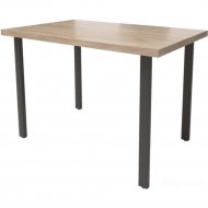 Обеденный стол «Millwood» Прага 18 мм, ЛДСП дуб табачный крафт/черный, 100х70х73 см