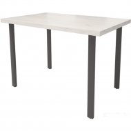 Обеденный стол «Millwood» Прага 18 мм, ЛДСП дуб белый крафт/черный, 120х70х75 см
