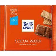 Шоколад молочный «Ritter Sport» вафля и какао-мусс, 100 г