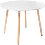 Обеденный стол «Mio Tesoro» ST-025, белый/дерево, 80x74 см