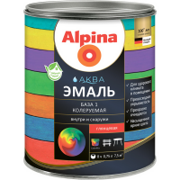 

Эмаль "ALPINA" (Аква,база 1,3.05кг)2.5л