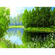 Картина по номерам «Azart» Лесное озеро, AZ3040GP-23