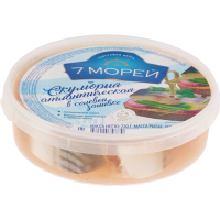 

Скумбрия атл"7 МОРЕЙ"(кус.в сол.зал)720г