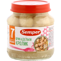 

Пюре "Semper"фрикадельки Кролик,д.ДП 125