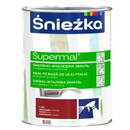 Эмаль «Sniezka» Supermal, F595, вишнёвая, 0.8 л