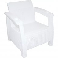 Кресло садовое «Альтернатива» Ротанг, М6265, белый