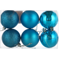 

Набор шаров(6см,6шт/арт.19041005)голубой